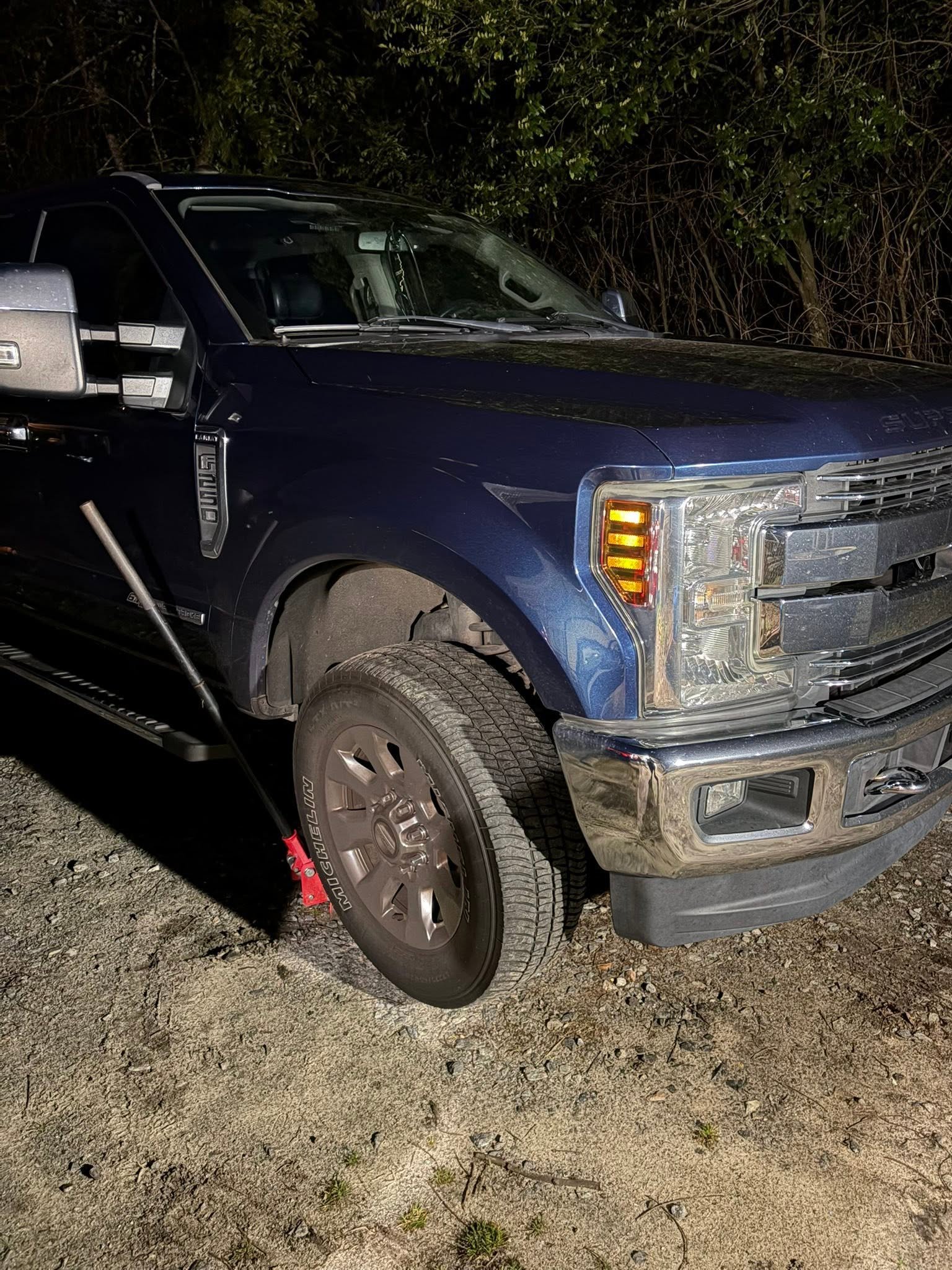 Serviced diesel truck